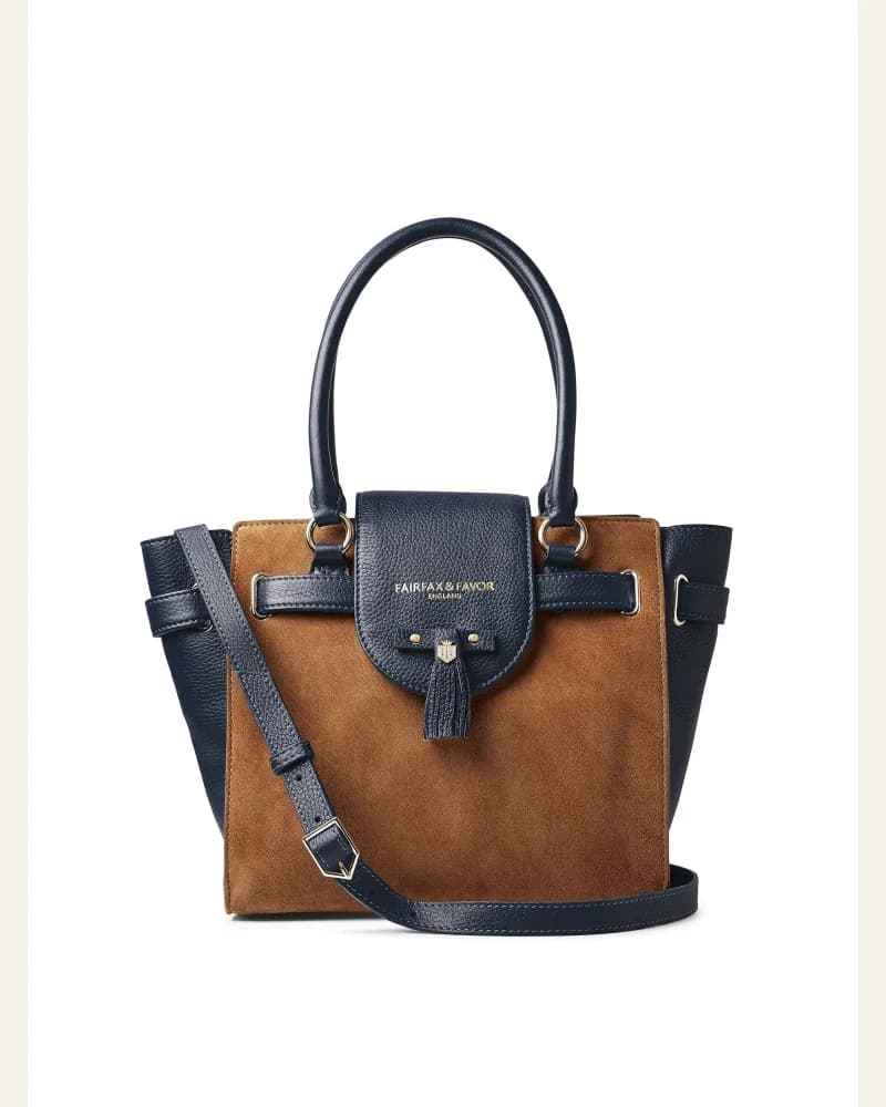 Windsor Tote - Tan & Navy by Bath & Body Works