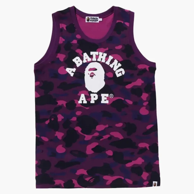 Tank Top Bape Color Camo College Tank Top Purple by HYPENEEDZ