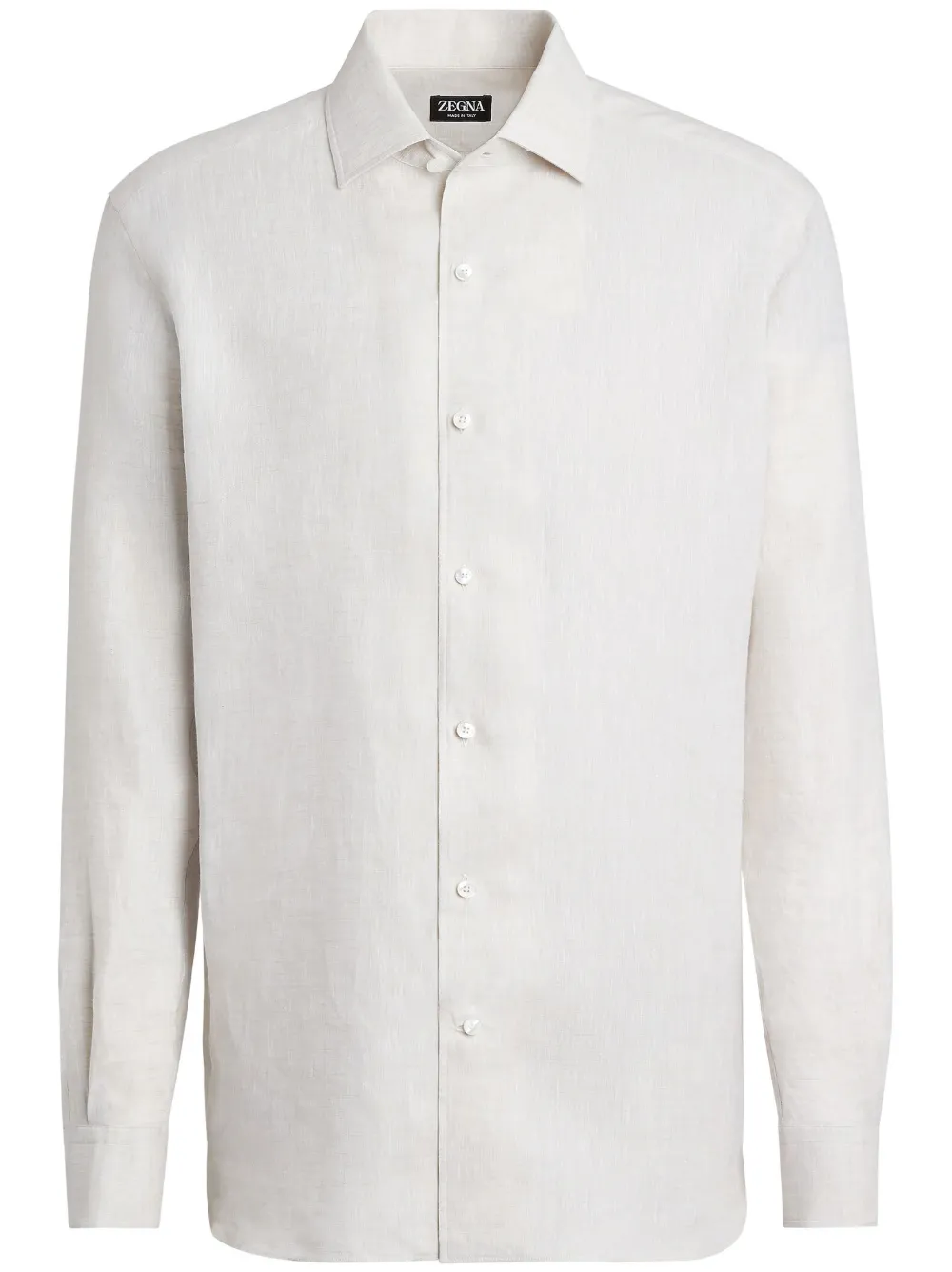 long-sleeve linen shirt