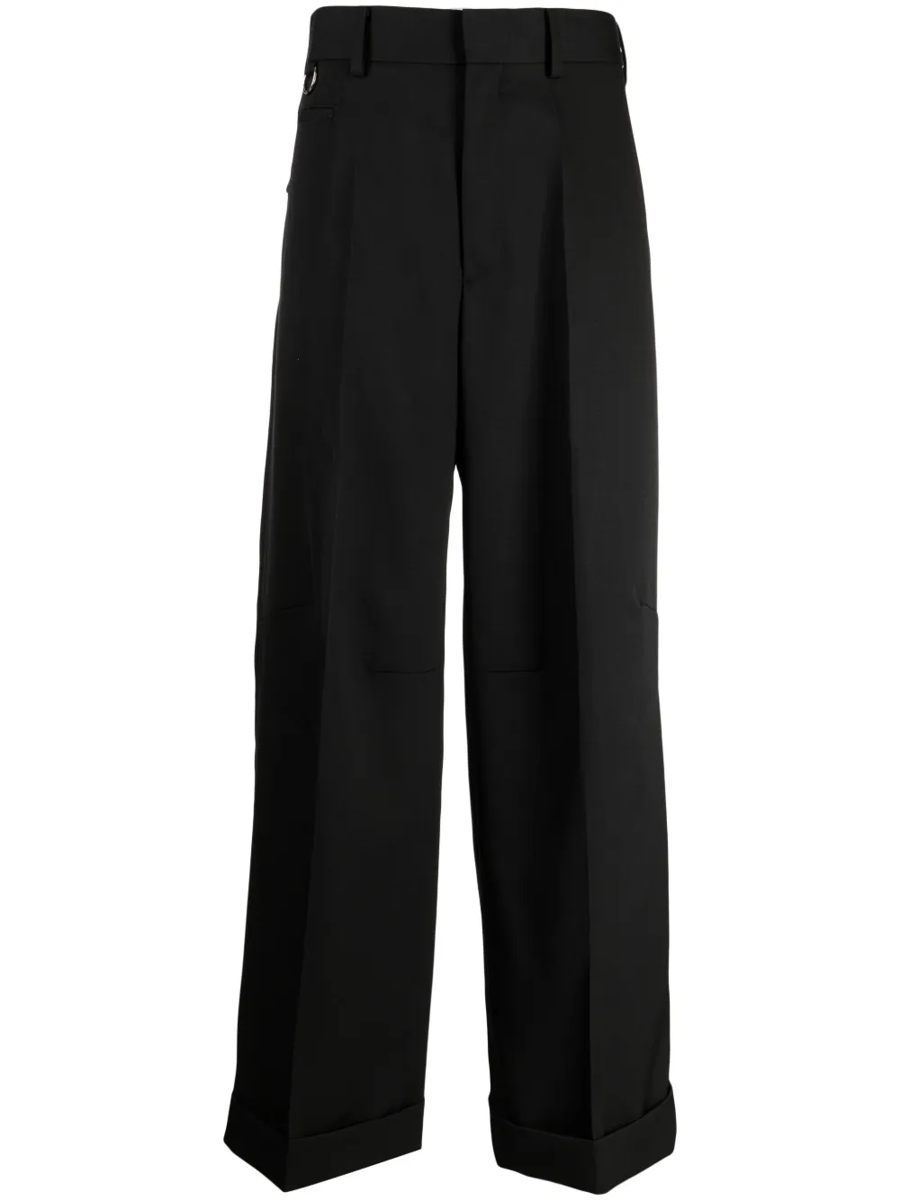 pleated straight-leg wool trousers by Undercover