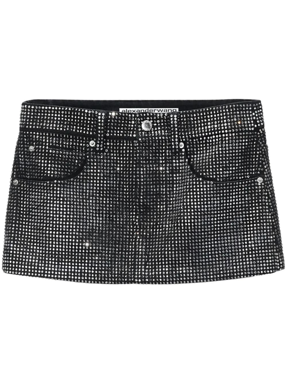 crystal-embellished mini skirt by Alexander Wang