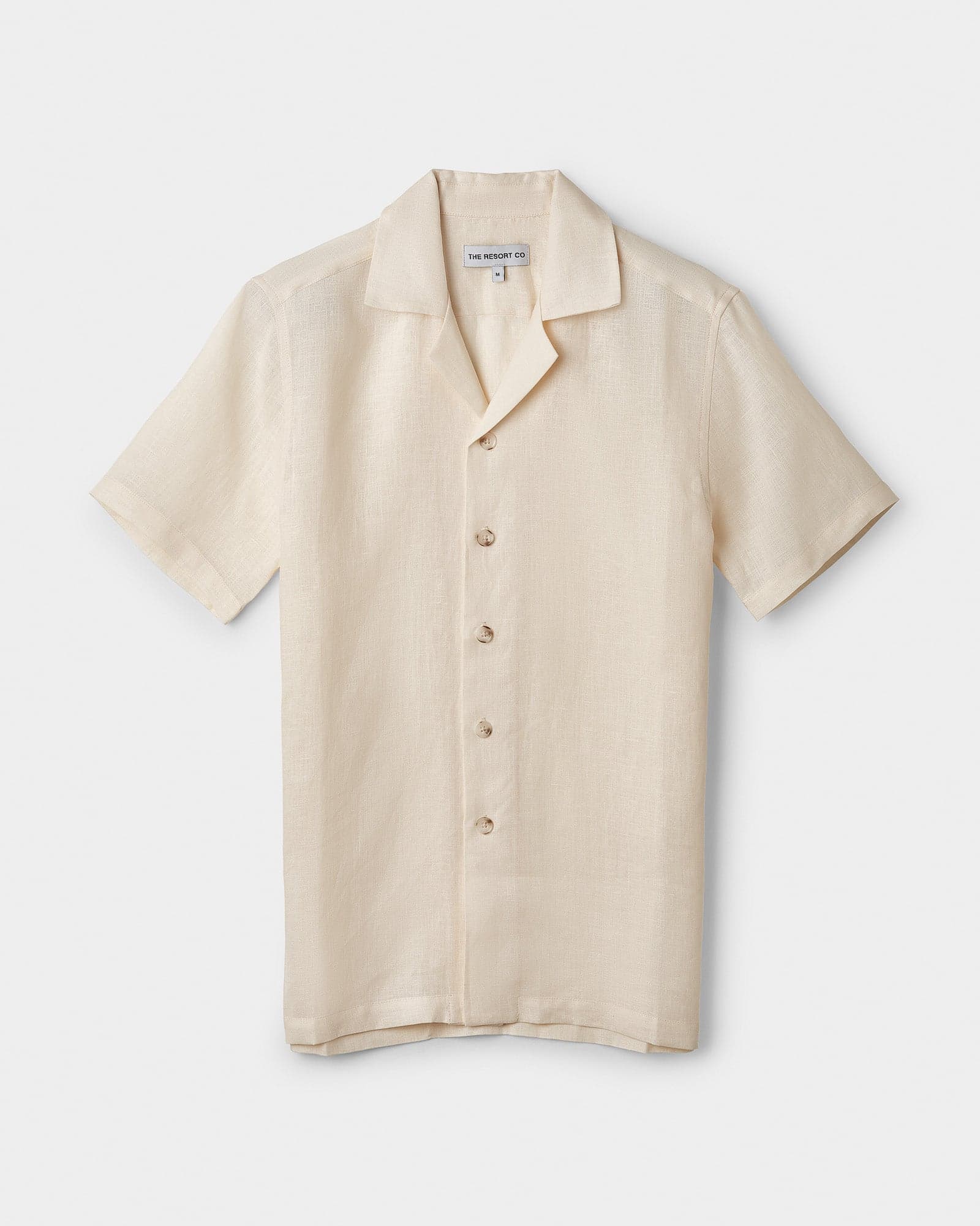 Linen Resort Shirt Ivory by THE RESORT CO