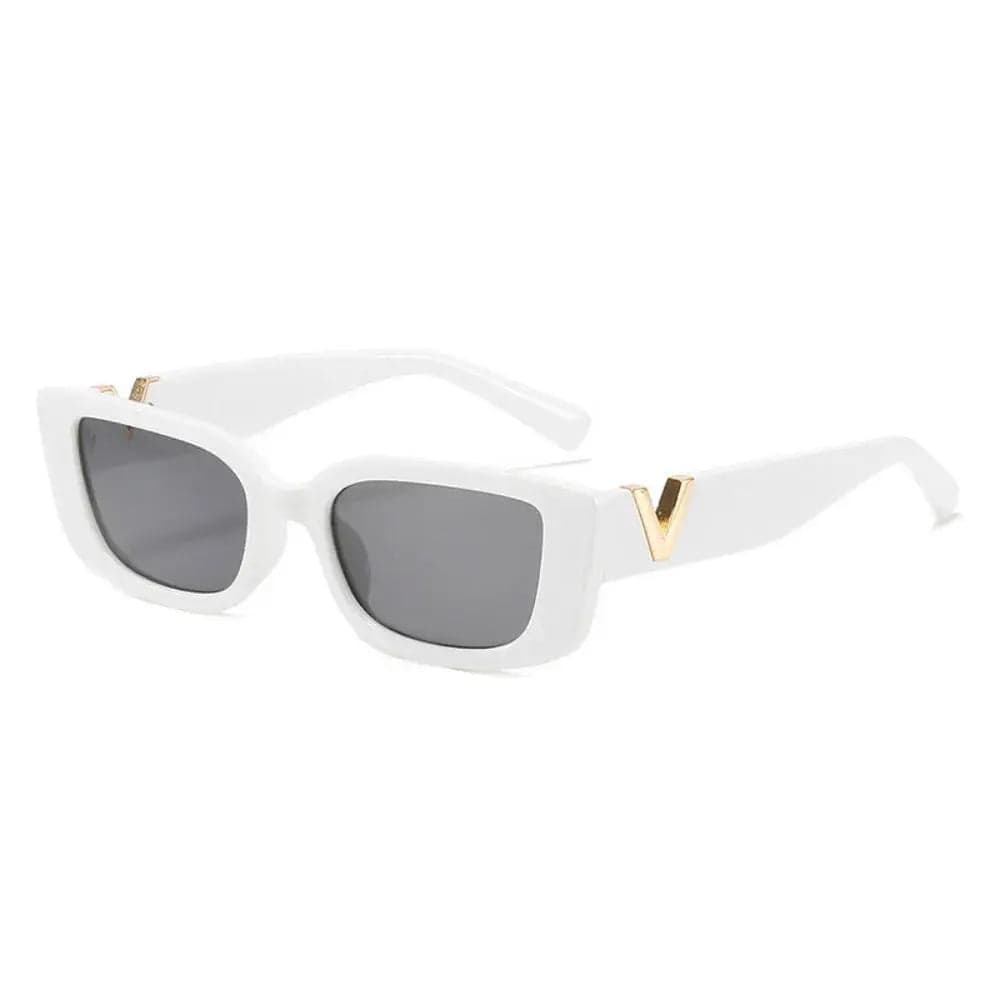 Gold Detail Frame Sunglasses Thick Leg Gold Detail