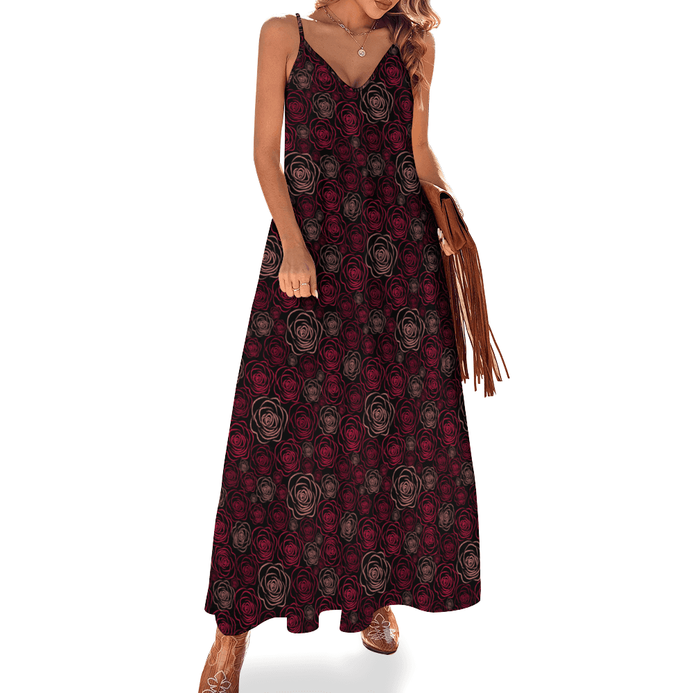 Roses Summer Fashion Slip Dress by ThisNew