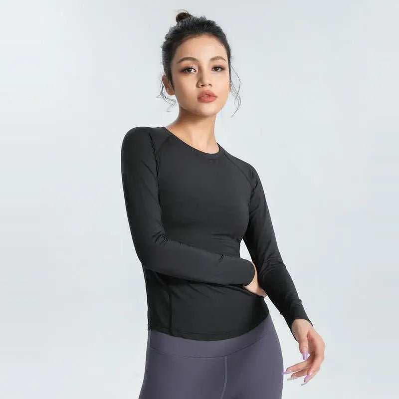 Long Sleeve Alo Yoga Top Breathable Athletic Activewear