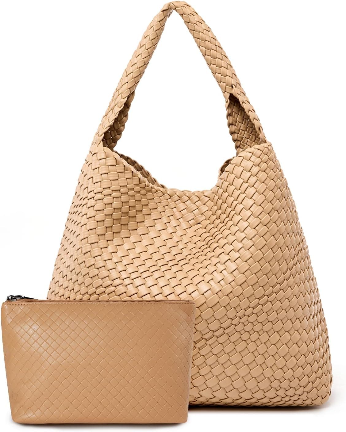 Large Woven Tote Bag For Stylish And Versatile by GearMustHave