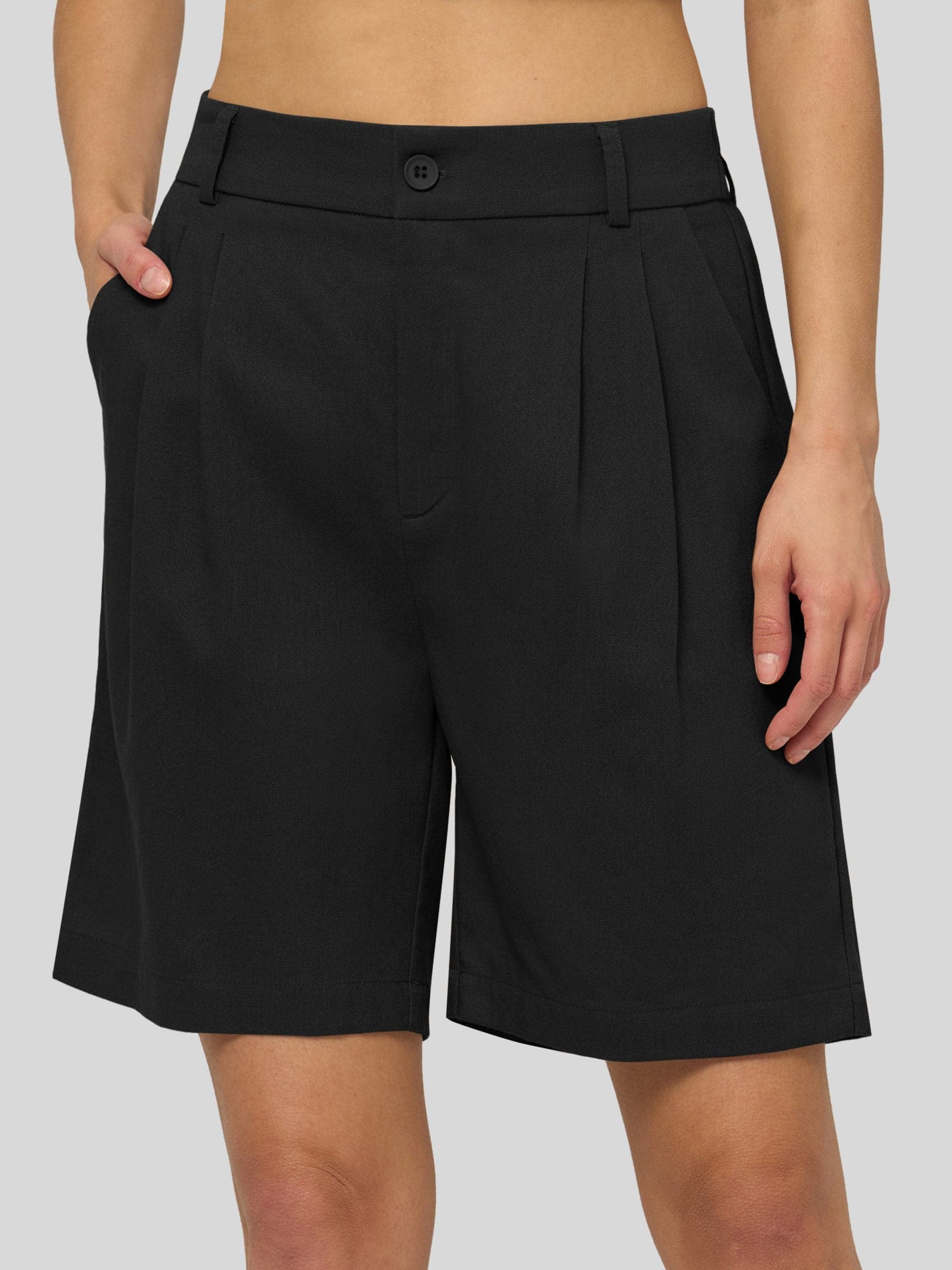 Cotton Linen Bermuda Shorts