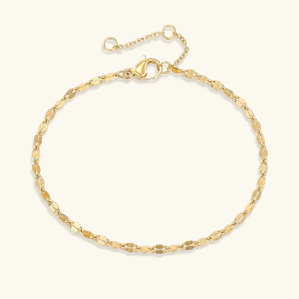 Gold-plated Delicate Chain Bracelet For