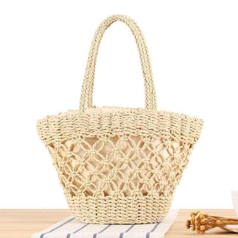 New Korean Handmade Woven Tote Bag For Cotton