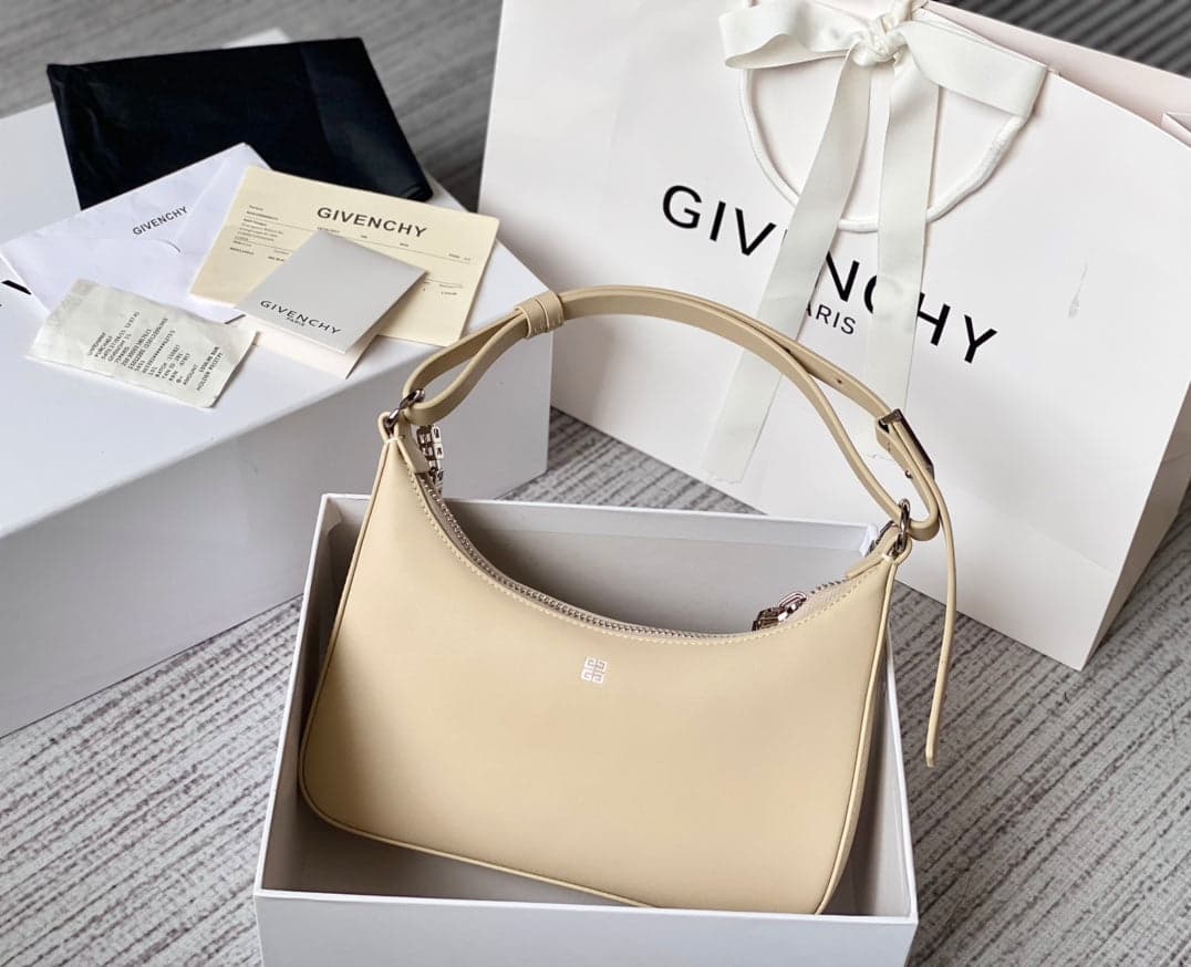 Gv Small Moon Cut Out Bag Cream by Luxera Bags